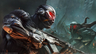 Futuristic suit man zombies city - a group of zombies free wallpaper