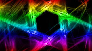 Colorful abstract black rainbow hologram - a black background and a rainbow free wallpaper