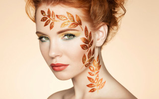 Gold leaf woman airbrush florianne - airbrush free wallpaper for desktop