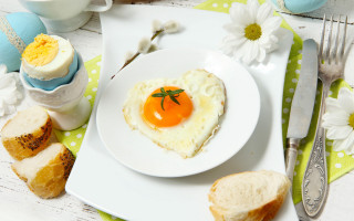 Eggs toast flower food photography - knife free wallpaper