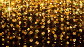 Gold background small stars center - diamond free wallpaper for desktop