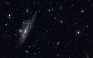 Bright blue galaxy starry sky 2 - free space wallpaper for desktop