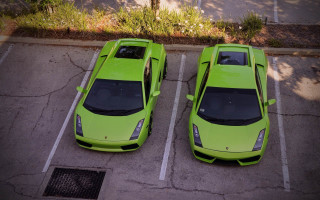 Lime green lambs parking lot - free cars wallpaper for desktop