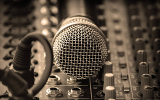 Microphone electronic equipment studio blurry - electronic free wallpaper