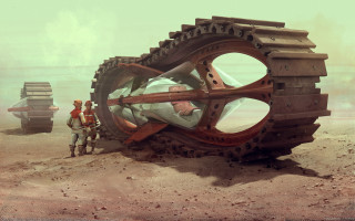 Desert mechanic giant robot magnifying - magnifying free wallpaper