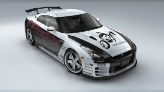 White sports car black red - a white sports car free wallpaper for desktop