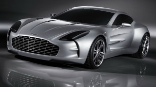 Silver sports car black white 3 - reflective free wallpaper