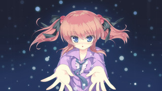 Pink haired girl snow anime - the snow free wallpaper