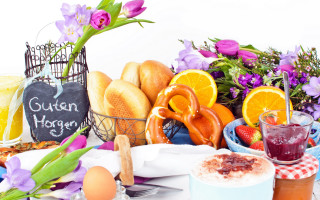 Fruit basket orange cup flower - florianne becker free wallpaper for desktop