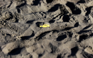Yellow object sand dunes beach - free bikini wallpaper