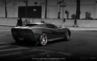 Black white car street man - farid mansour free wallpaper