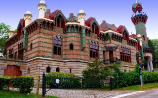 Brick clocktower fence arts crafts - eva gonzalès free wallpaper