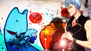 Man light graffiti cat juice - anime style free wallpaper