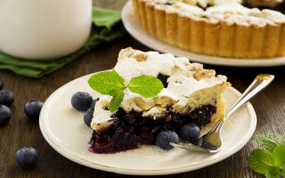 Blueberry pie whipped cream milk - erin hanson free wallpaper
