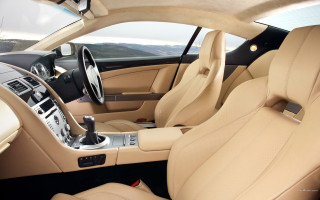 Car ocean mountains leather dashboard - wheel and dashboard free wallpaper