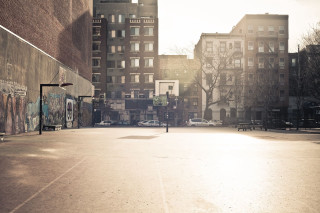 Cityscape graffiti portrait street skyscraper - a street in a city free wallpaper