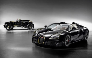 Bugatti luxury car blackwhite spotlight - a spotlight free wallpaper