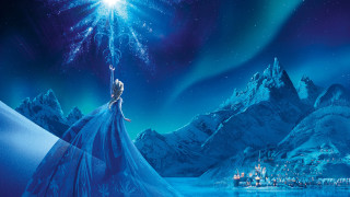 Woman blue dress mountain lake 3 - drew struzan free wallpaper