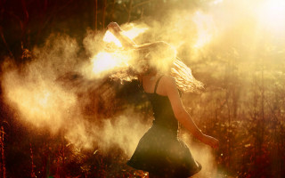 Woman dress smoke wind hair - brooke shaden free wallpaper for desktop