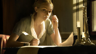 Woman sitting candle book window - charlie bowater free wallpaper for desktop