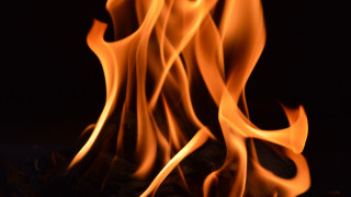 Blazing fire orange embers flames - orange flame free wallpaper