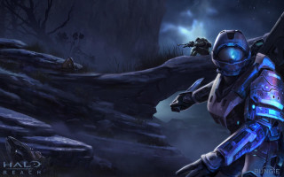 Futuristic man gun dark forest - a dark forest free wallpaper for desktop