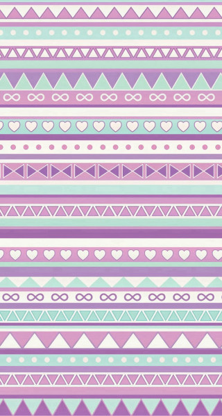 Hearts lines pattern purple background - realistic free wallpaper for mobile