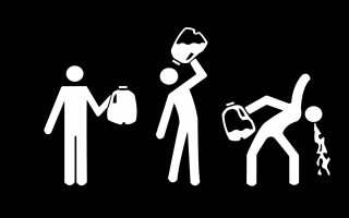 Man throws fire extinguisher hydrant - another man free wallpaper