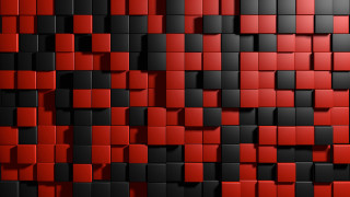 Red black argyle checkered geometric - ernő rubik free wallpaper