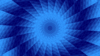 Blue white circular design fractal - a black center free wallpaper for desktop