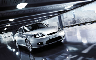 Silver car tunnel parking garage - colin hayes free wallpaper