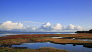 Lake hill sky clouds beach - bascove free wallpaper for desktop