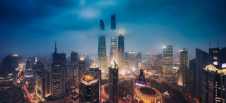 City skyline night fog cyberpunk - cyberpunk city free wallpaper