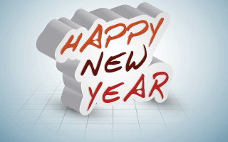Happy new year paper fist - a happy new year free wallpaper