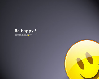 Smiley face happy message be - a smiley face free wallpaper