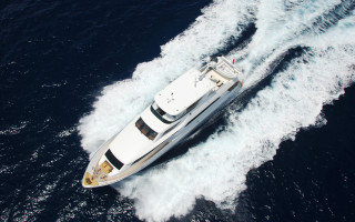 White boat water digital art - ann thetis blacker free wallpaper