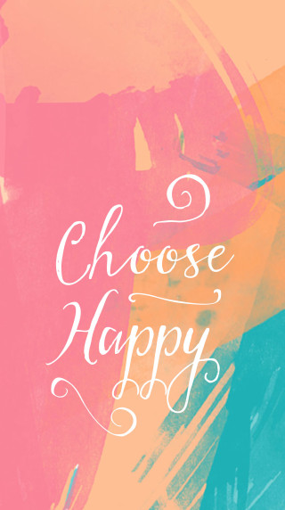 Choose happy colorful poster handwritten - a.d.m. cooper free wallpaper for mobile