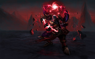 Demonic glowing armor arcane fire - arm free wallpaper