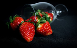 Strawberries wine glass stilllife food - claire dalby free wallpaper for desktop