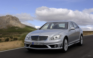 Silver mercedes digital rendering mountainous - silver free wallpaper for desktop