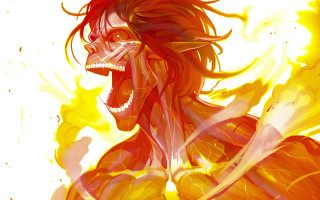 Fire face manga angry flaming - a white background free wallpaper