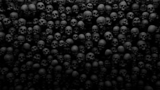 Skulls gothic black background ambient - damien hirst free wallpaper for desktop