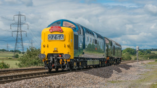 Train country side power lines 2 - power free wallpaper