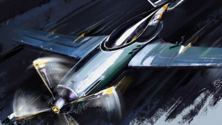 Plane propeller wing retrofuturism rich - a propeller free wallpaper