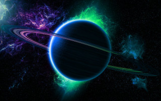 Planet rings space stars dust - star and dust free wallpaper for desktop