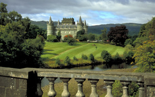 Castle river bridge greenfield architecture - alexander johnston free wallpaper for desktop