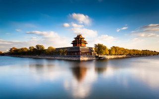 Emperor huizong beach tower scenery - emperor huizong of song free wallpaper