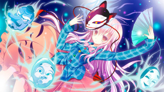 Alice cat hologram pink bowfire - her head and a cat free wallpaper