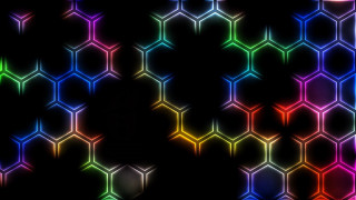Holographic hexagon patterned background wallpaper - hexagonal free wallpaper