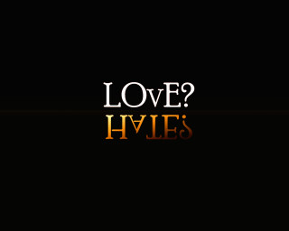 Love hyles black background orange - letter free wallpaper